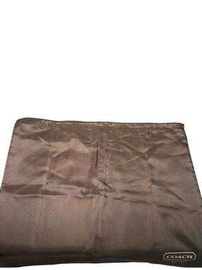 Coach Large Brown Synthetic Drawstring Dust Bag Storage Cover 19.5" x 15"